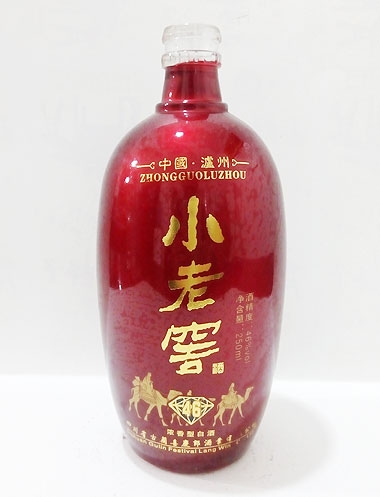 忻州小老窖烤花玻璃酒瓶